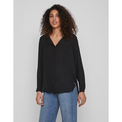Blouse col v, manches longues VILA
