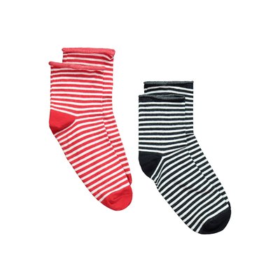 Lot de 2 paires de chaussettes à rayures ULLA POPKEN