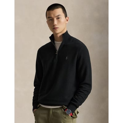 Cotton Pique Half Zip Jumper POLO RALPH LAUREN