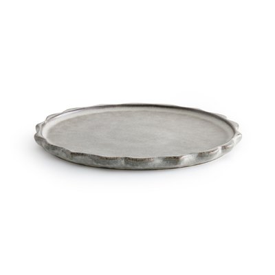 Set of 4 Arigato Reactive Enamel Stoneware Flat Plates AM.PM