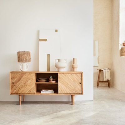 Buffet en bois mindi massif 160 cm  PACÔME BERAH GETAH