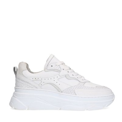 Baskets chunky en cuir avec détails croco SACHA