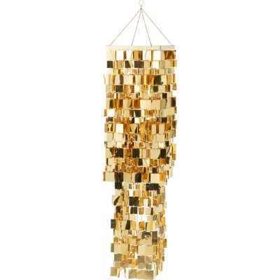 Abat-jour chandelier carré doré en pvc pour une touche élégante RECOLLECTION