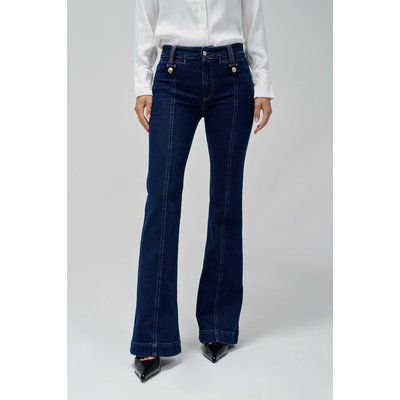 JEAN DESTINY PUSH UP FLARE AVEC BOUTONS DORÉS SALSA JEANS
