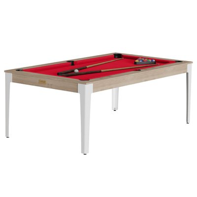 Billard american Elan chene- tapis rouge RENE PIERRE