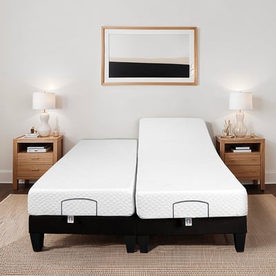 Ensemble Matelas Mémoire de forme ABSOLU avec sommier MONDOR BELLECOUR