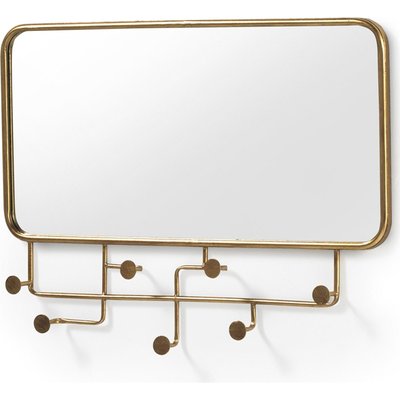 Miroir mural doré en métal style vintage pour intérieur élégant RECOLLECTION