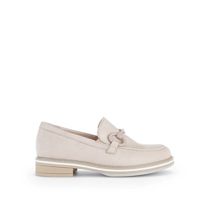 Mocassins en suède à talon décroché GABOR