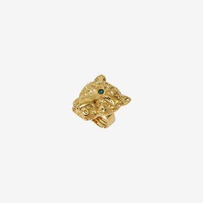 Bague plaquée or emerald - JUNGLE CAROLINE NAJMAN