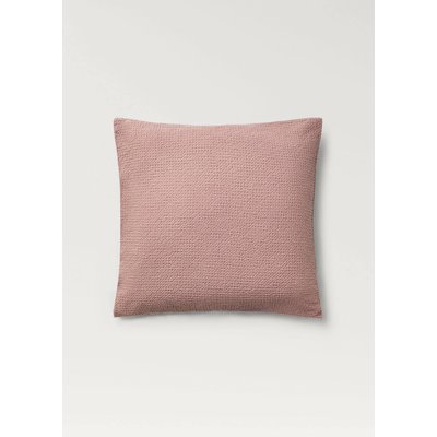 Deux taies d'oreiller en percale de coton gaufré 60x60 cm MANGO HOME