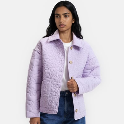 Veste matelassée à fleurs en relief LA REDOUTE COLLECTIONS
