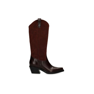 Santiags en cuir et daim SACHA