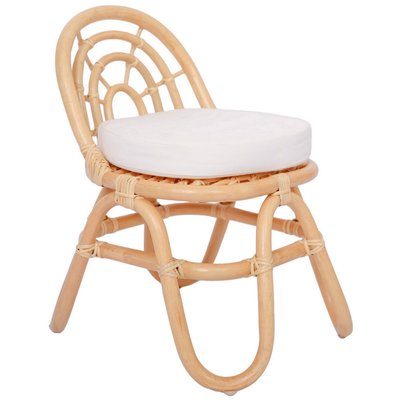 Lot de 2 chaises pour enfants, rotin naturel, PULAU NORDLYS