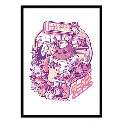 Affiche d’art 50 x 70 cm - My neighbor Noodle Bar - Ilustrata WALL EDITIONS
