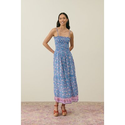Robe longue imprimée à fines bretelles, MARCIANE LOUISE MISHA