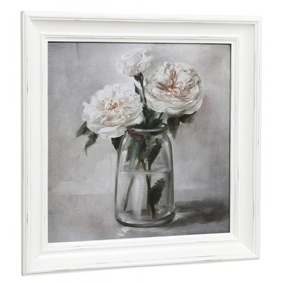 Huile pivoines - CHARME INTERIOR'S