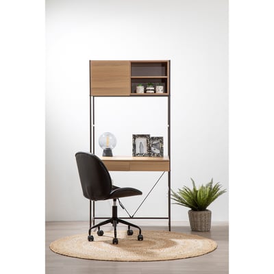 Franklin Industrial Oak Desk Unit SO'HOME