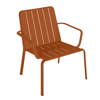Chaise basse de jardin en aluminium, IDAHO NATERIAL