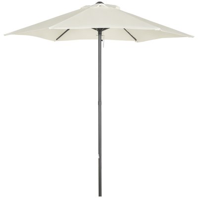 Parasol de terrasse Aluminium Beige OUTSUNNY