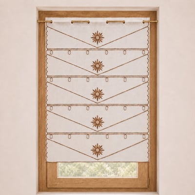 Modulable brodé à motifs de soleils HOME MAISON
