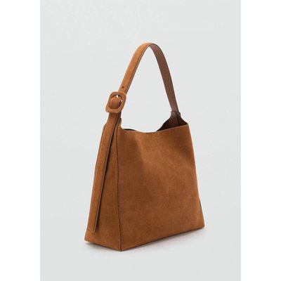 Grand sac cabas cuir suédé MANGO