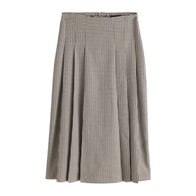 Kilt mi-long à motif pied-de-poule NEXT
