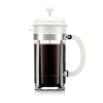 Bodum 1.0 L Blanc CAFFETTIERA Cafetière à piston avec couvercle en plastique BODUM