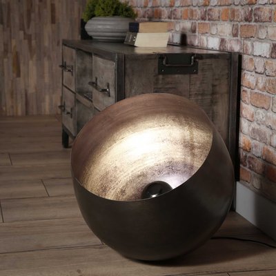 Lampe à poser industrielle cloche noire XL TRIBECA PIER IMPORT