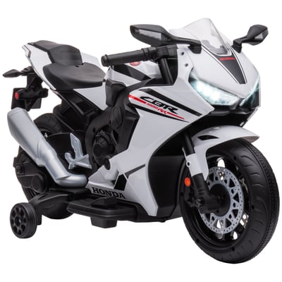 Moto électrique à conducteur assis PP Blanc HOMCOM