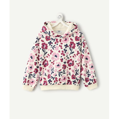 Floral Print Fleece Hoodie TAPE A L'OEIL