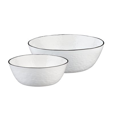 Lot de 2 saladiers en grès, PURE BJORN
