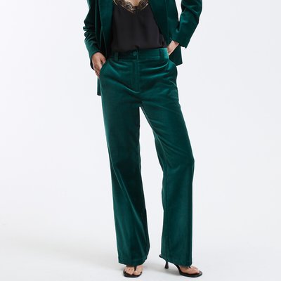Signatures Quentin Flared Trousers in Velour LA REDOUTE COLLECTIONS