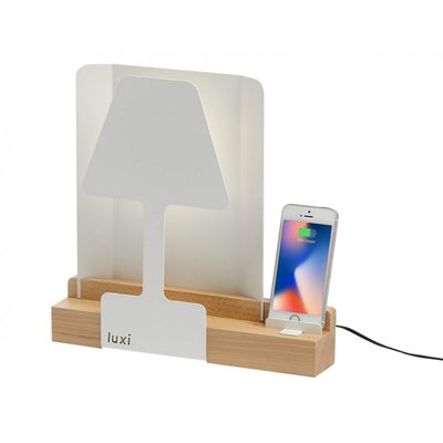 Lampe luxi tactile avec station de chargement par usb ALUMINOR