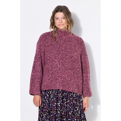 Pull oversize, maille côtelée, col montant STUDIO UNTOLD
