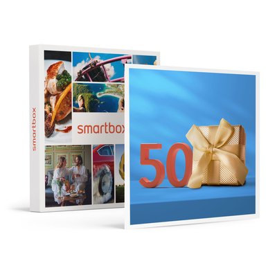 Joyeux anniversaire ! Pour les 50 ans d'un homme - SMARTBOX - Coffret Cadeau Multi-thèmes SMARTBOX