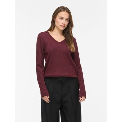 Pull col v en fine maille VILA