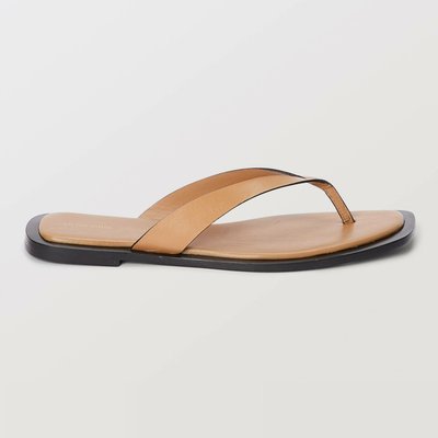 Tongs en cuir MONOPRIX