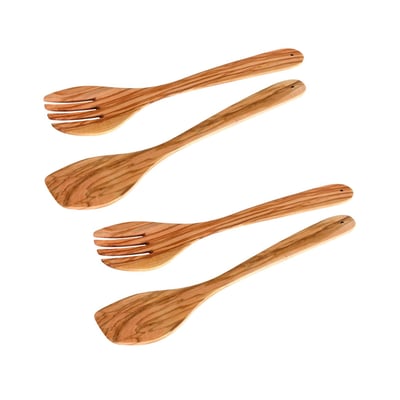 Ensemble de 2 Couverts à salade ÉDITION BOIS D'OLIVIER FACKELMANN