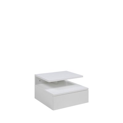 Table de chevet murale 1 niche, 1 tiroir en bois - KAMICHI DRAWER