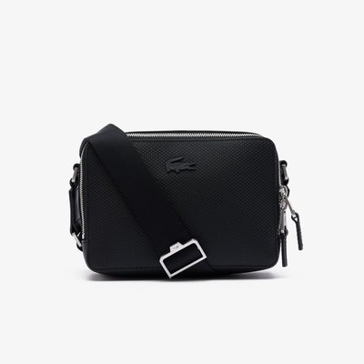 Petit sac reporter Chantaco en cuir LACOSTE