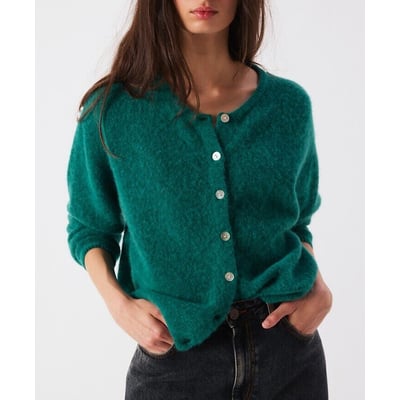 Cardigan maniche lunghe girocollo VITOW AMERICAN VINTAGE