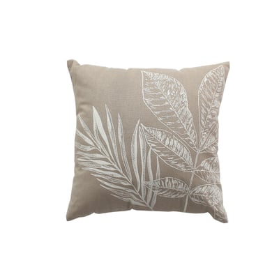 Coussin carré motif nature épuré HOME MAISON