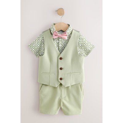 Chemise, gilet, short nœud papillon ensemble NEXT