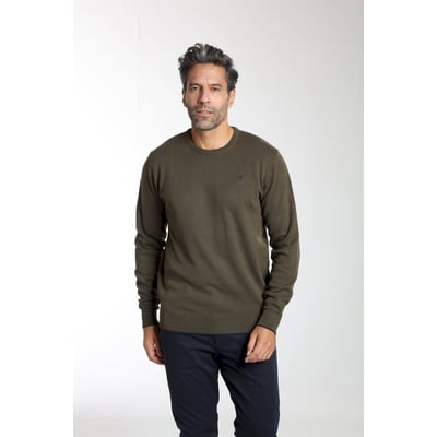 Pull col rond  en coton MILANO RDC GENTLEMAN FARMER