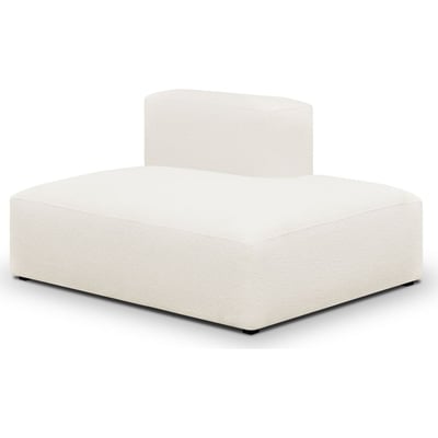 Module d'angle ouvert à droite 2 places en tissu bouclette - MODULO HOMIFAB
