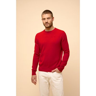 Pull Col Rond Rouge Howard JUST CASHMERE