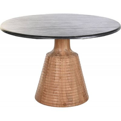 Table de salon marbre, pied en bois RECOLLECTION