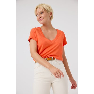 T-shirt col V basique confortable BRITNEY ARTLOVE