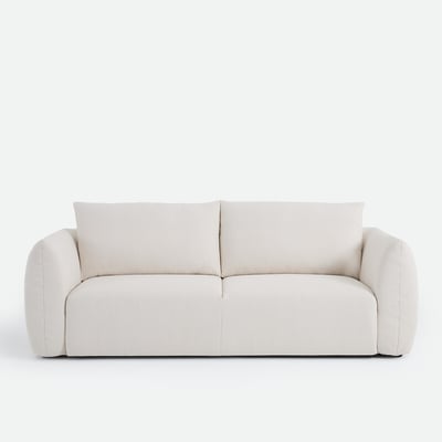 Canapé droit, 3 ou 4 places, en bouclette fine, EDITH LA REDOUTE INTERIEURS