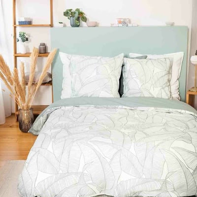Parure housse de couette en coton imprimée, Pampelune C DESIGN HOME TEXTILE
